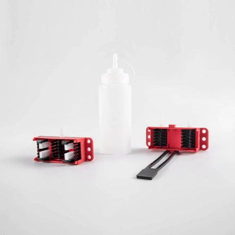 All Models Motorcycle Chain Cleaning Kit With Lube Device And Brush Gear Cleaner Tool For Chains, Easy Wash And Lubing