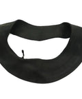 Top Tier Motorcycle And Electric Scooter Inner Tube 130 60 13 Butyl Rubber Construction visibly curved with bend valve option.