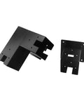 Badass Heavy Duty 90 Degree Corner Bracket Support With Rust Resistant Post Base and Three Way Mounting Kit for Wooden Beams Black Finish