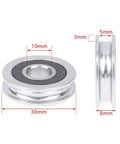 Heavy Duty U Groove Pulley With V Groove Wheel Caster Runs Buttery Smooth On Any Sliding Gate Or Utility Cart Setup Provides Zero Lag Rolling Action Built Tough For Daily Grind Work, silver metal pulley with dimensions.
