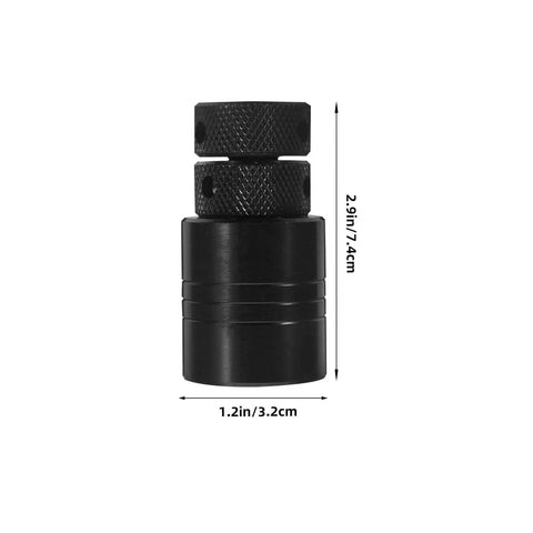 Heavy Duty Spiral Jack Pad With Adjustable Screw Jack Stand 3 Ton Capacity Steel Machinist Block, front view.