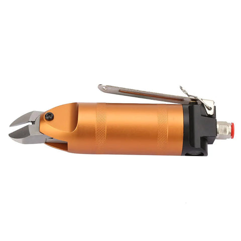 Side view of Pneumatic Shear Air Nipper And Wire Cutter Tool for Metal Sheets and Brass Wire Cutting in Industrial Applications