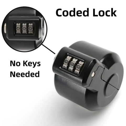 Code Lockout Door Knob Device Cover No Key Needed to Disable Doorknob From Outside Without Drilling, Temporary Bedroom Door Lock