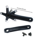 Left And Right 170mm Crank Arm Set For Bikes High Strength Hollow Design Ride-Ready Deformation-Resistant Power Transfer For Riders And Weekend Warriors Durable Aluminum Alloy Build For Mountain Road And Cyclists black 170mm pair