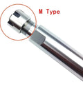 No Sweat ER20 ER25 ER32 Collet Chuck for CNC Milling and Lathe Work with Lengthened Body for Heavy Stock Removal, M Type detail view.