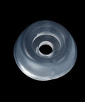 Close-up of Clear Rubber Foot Pads For Furniture And Desks, Cone Shaped 26mm Diameter By 11mm High Non Slip Protective Feet