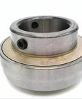 UC211-32C4HR5 Insert Ball Bearing with Set Screw, Single unit, 2.0000 in ID x 2.1890 in W x 3.9370 in OD, close-up view