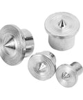 Four-Piece Dowel Center Pins Set Chrome Plated For Woodworking Tenon Marking And Joint Alignment In 6mm 8mm 10mm 12mm Sizes Pro-Grade