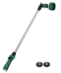 30 Inch Garden Hose Wand With 10 Spray Patterns And Thumb Control, Pivoting Head Water Sprayer for Hanging Baskets and Shrubs