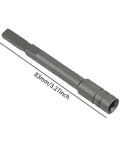 Adapter For Driver With 83mm Reach, Compact DIY Multitool Accessory, slim flat connection in gray finish.