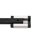 200mm Linear Rail With MGN12H Carriage Block For DIY 3D Printers And Machines, heavy-duty steel blackened finish close-up view