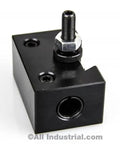 Piston Tool Post Set For CNC Lathes, High Precision Quick Change Lathe Holder, 100 Series, black metal base with bolt