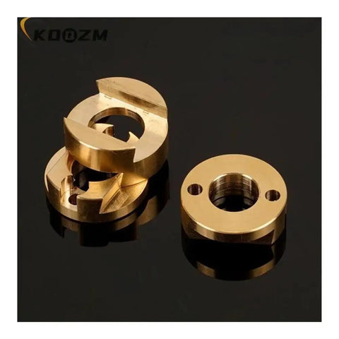 Upgrade Your 3D Printer Game With This Smooth Oldham Coupling For Z Axis Screw Drive Perfect For Ender3 And CR10 To Curb Vibration And Boost Print Accuracy Effortlessly, brass