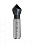 Heavy Duty M35 Cobalt Countersink Drill Bit With TiAlN Coating And 82 Degree Point Angle To Crush Steel And Wood Like A Boss showing 82 degree tip and shank.