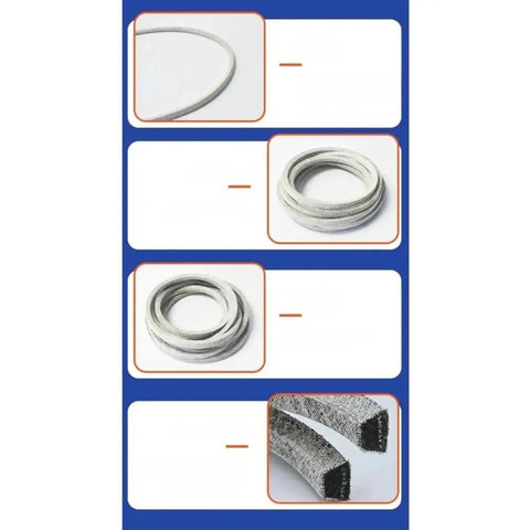 Heavy Duty 111.4 By 5/8 Inch Mower Deck Belt With Aramid Cord For 48 Inch Mowers Direct Fit Replacement To Stop Slipping Or Wearing Out And Keep Your Lawn Mower Running Smoothly All Season, shown coiled and cut open