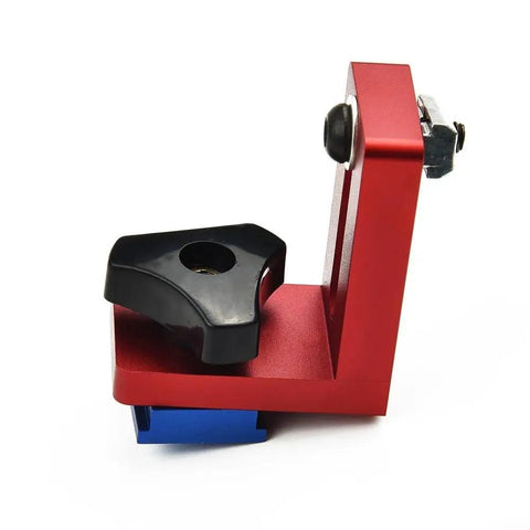 Red Miter Track Stop Block For 30 And 45 T Tracks Sliding Bracket Woodworking Fence Accessory in aluminum alloy