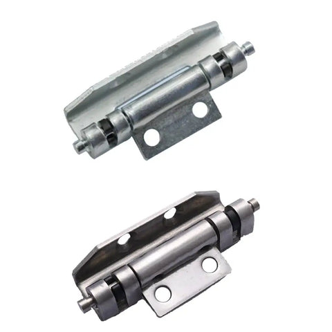 Flat Out Durable Heavy Duty Cabinet Hinges Thickened Rust Proof Steel For Switch Boxes And Barn Doors Smooth Silky Movement Built Like A Brick With Zero Fade Hassle Today, showcasing two metal hinges.