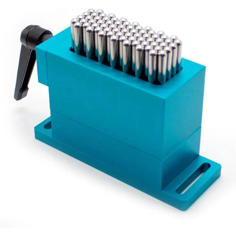 Heavy Duty CNC Flexible Claw Clamp Workholding Fixture With Universal Adjustable Gripper For Laser Marking Machines 67 Stainless Pins SUS 304 Aluminum Base Blue Finish For Precise Positioning And Rock Solid Hold