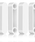 Four Pack Plastic Wire Shelf End Caps And Rod Spacer Caps For Closet Rods White Dope Easy Install Closet Organization Accessory