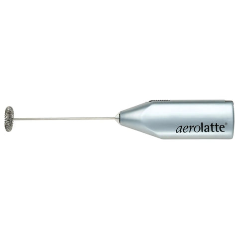 Steam Free Milk Frother That Works Without Electricity Satin Finish 18/8 Stainless Steel Whisk BPA Free Plastic Housing Batteries Included