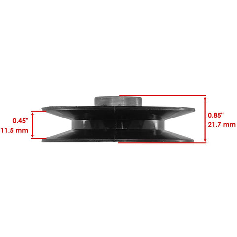 Must-Have Replacement Drive Belt Idler Pulley For John Deere LX172 LX173 GT242 GT262 GT275 And AM115460 Model C8L-30655 side view with dimensions