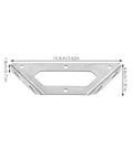 Beefy Heavy Duty Corner Brackets For Furniture And Shelves Stainless Steel 4 Pack Non Deformation And Impact Resistant 14.3cm