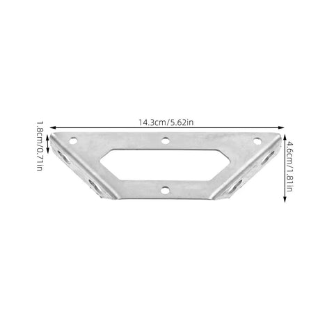 Beefy Heavy Duty Corner Brackets For Furniture And Shelves Stainless Steel 4 Pack Non Deformation And Impact Resistant 14.3cm