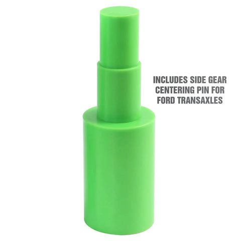 Close-up of a green stepped plug from the 5 Piece Transmission And Transaxle Plug Set With Leak Proof Stepped Design For Universal Fit