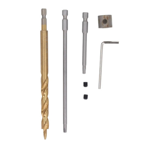 Heavy Duty Pocket Hole Jig Kit With Three Precision Drill Bits Adjustable Woodworking Guide Built Tough Anodized Aluminum drill bits and accessories