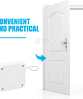 Punch Free Automatic Door Closer For Homes And Hotels With 1.2m Wire ABS Plastic Super Quiet Auto Close Easy Install No Wall Damage Safe For Nurseries And Offices