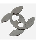 Premium 316 Stainless Steel E Clip Circlip Retaining Ring For Shaft Fastener M7, showing two clips on a white background.