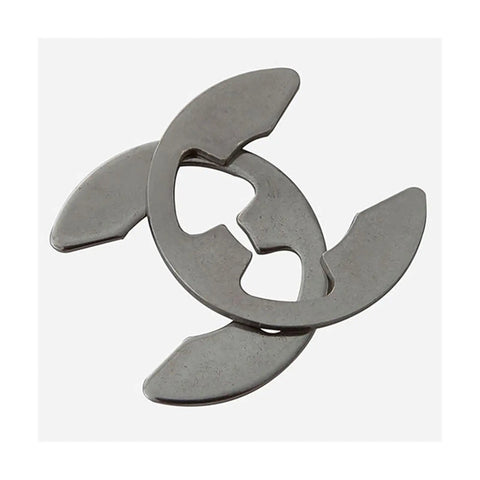 Premium 316 Stainless Steel E Clip Circlip Retaining Ring For Shaft Fastener M7, showing two clips on a white background.