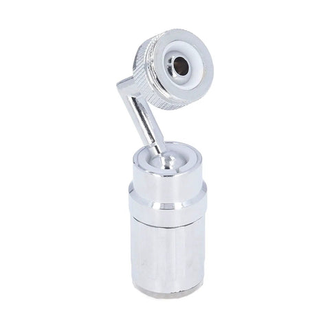 Maqulae LED Water Faucet with Temperature Control, 3/4in External Thread, chrome faucet part with swivel joint design.