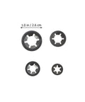 260 Piece Manganese Steel Flower Shaped Lock Washers Push On Locking Clips Assortment Kit for bolts and screws