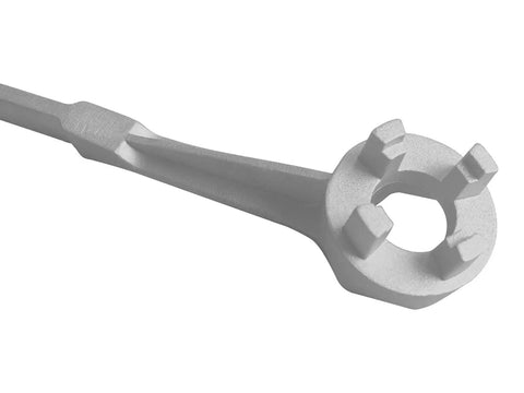 Aluminum Drum Wrench For Opening Bung Caps Two Inch And Three Quarter Inch Fits 10 15 20 30 50 55 Gallon Drums Non Sparking Lightweight