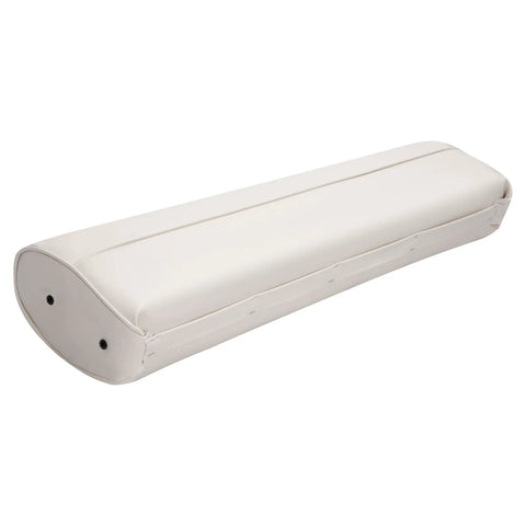 Replacement Seat Backrest And Cushion For 8WD156 Series 70 Quart Swingback Cooler Seat Compatible With Fishing Pontoon Boats And Yachts White Plastic Waterproof Rugged, side view