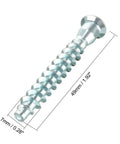 7x49mm zinc plated hex socket countersunk screw from 20Pcs Confirmat Screws Set 7x39 7x49 7x59 7x69mm for furniture joints