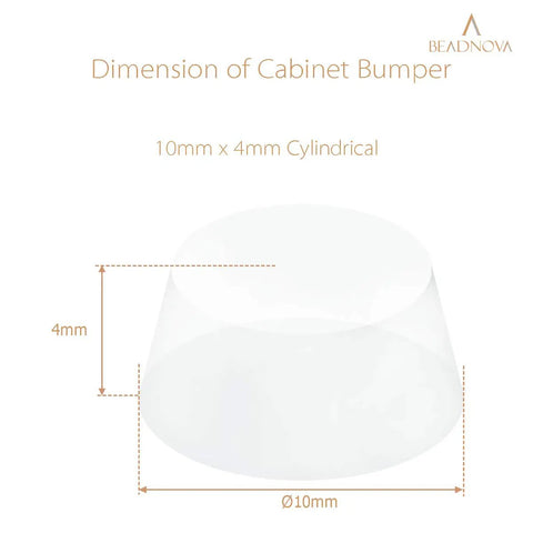 Top Shelf Clear Silicone Rubber Feet 100 Piece Pack Anti Skid Cabinet Bumpers Self Adhesive Picture Frame Protectors For Furniture And Appliances Rock Solid Dead Silent Non Slip Pad Set dimensions of cylindrical pad 10mm x 4mm