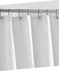 Oval Shower Curtain Hooks Set Of 12 For Bathroom No Rust Rings With Snap Closure And Smooth Glide Decorative Hanging Clips