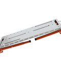 Heavy Duty Portable Welding Table With Folding Legs And Carry Handle Height Adjustable Steel Work Bench Holds 1000 Lbs, steel top view.