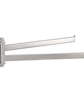 Ultra Sturdy 15.5 Inch Four-Arm Swivel Towel Rack For Wall Mount, Built For Real Life Bathrooms, SUS304 Stainless Steel Brushed Finish