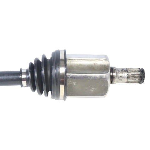 Jeep Front Left CV Axle Assembly for 2014 to 2022 Cherokee Grand Cherokee Replacement Shaft, shown close-up with boot and splined end