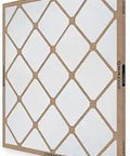 20x20x1 Fiberglass MERV 4 HVAC Air Filter 12 Pack Year Supply With Kraft Frame No Metal Made In USA Monthly Replacement For Clean Indoor Air