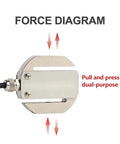 Circular S-Type Tension and Pressure Sensor for Industrial Weighing Systems, Press Machines, Hoisting Equipment, Railway Signal Control, 5KG