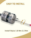 CMM Touch Probe Stylus With M4 Thread, Ceramic Stem, And Ruby Ball Tip For Ultra Precise Metrology Replacement For Renishaw A-5000-3712 Compatible Heads, 6mm Shaft, Lightweight And Rigid on probe head