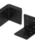 Beefed Up Heavy Duty Steel Corner Brackets Four Pack Three And A Half Inch 90 Degree Mantel Support Brackets One Quarter Inch Thick