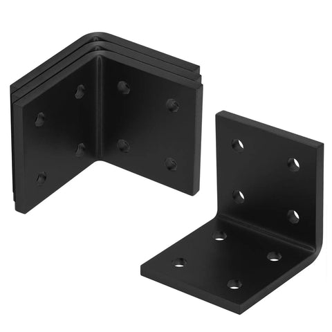 Beefed Up Heavy Duty Steel Corner Brackets Four Pack Three And A Half Inch 90 Degree Mantel Support Brackets One Quarter Inch Thick