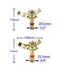 Tough As Nails Zinc Alloy Pulsating Sprinkler With 360 Degree Rotation For Lawn Garden Irrigation Durable Metal Sprinkler Head