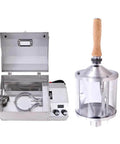 Direct Fired 450g Home Coffee Roaster Machine With 110V Electric Operation, Stainless Steel Shell, See Color Change Through 5mm Quartz Glass