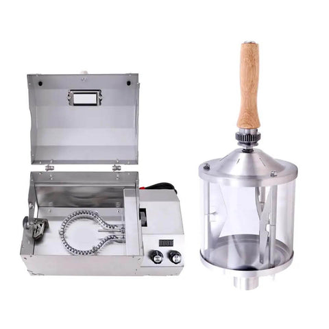 Direct Fired 450g Home Coffee Roaster Machine With 110V Electric Operation, Stainless Steel Shell, See Color Change Through 5mm Quartz Glass